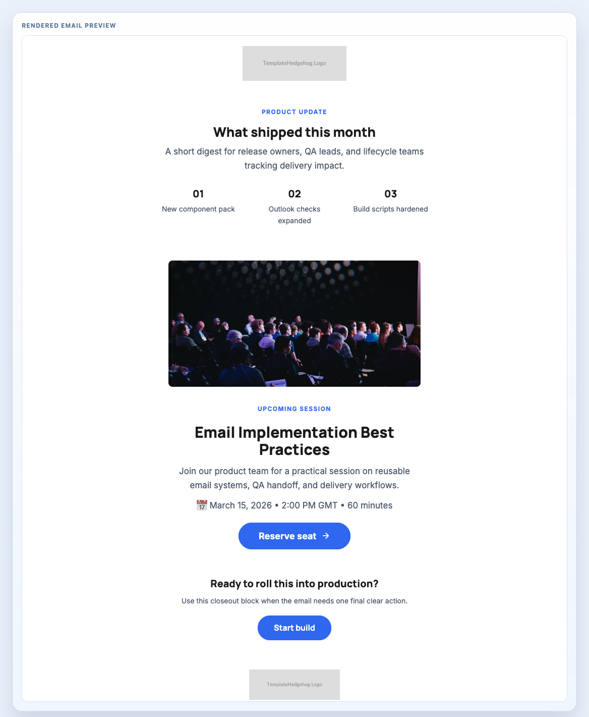 Announcement Newsletter System preview