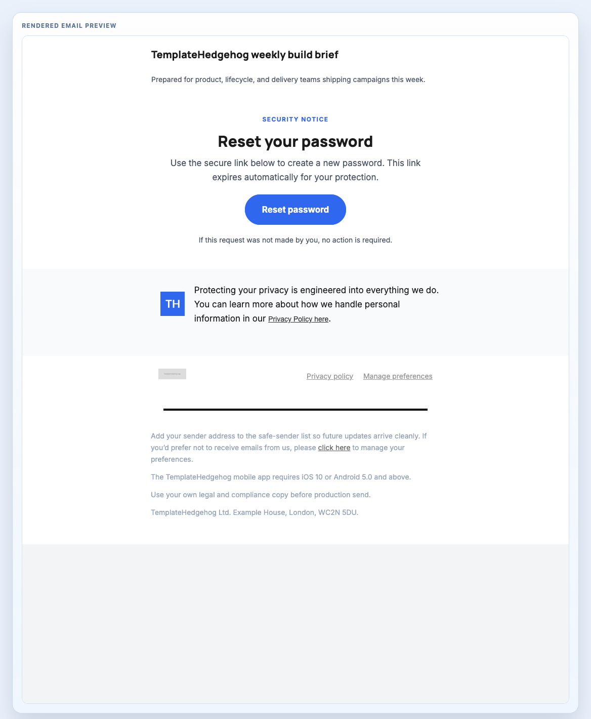 Password Reset System preview