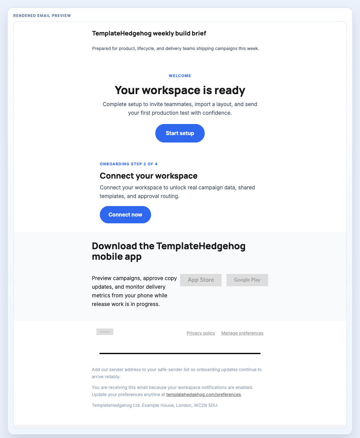 SaaS Welcome System preview