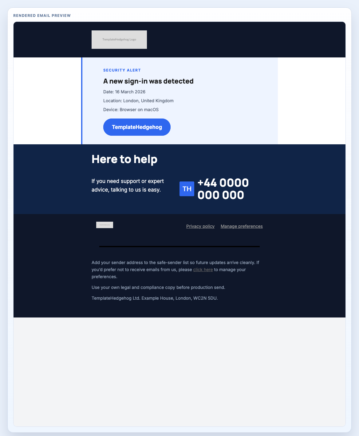 Security Alert System preview